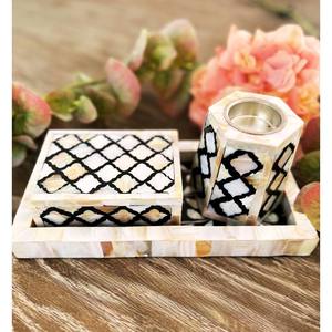 Elegant Mother Pearl Bakhoor Burner Set Wood <b>Incense</b> Holder <b>Sandalwood</b> Scent for Home Aromatherapy Religious Practices for Fall - Product Image 5