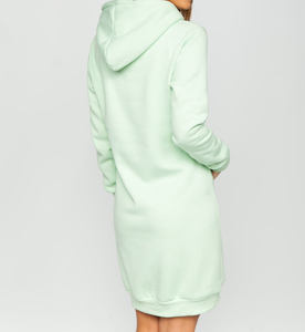 Haute qualité 100% coton coupe ample blanc poids lourd femmes sweats à capuche hiver tenue décontracté surdimensionné hip hop sweat à capuche - Product Image 2