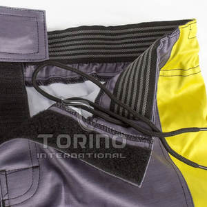 Pantalones cortos de MMA para hombre de poliéster 100% ligeros al por mayor, logotipo personalizado con el último diseño, tela de lona con patrón sólido - Product Image 3