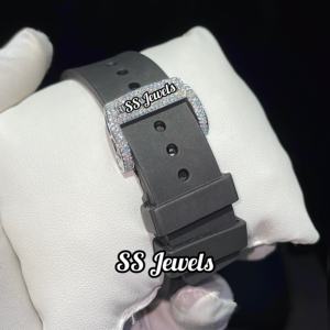 Reloj Mecánico de Lujo Unisex con Diamantes Moissanite VVS, Estilo Deportivo y de Negocios, Movimiento Automático de Acero Inoxidable para Hombre - Product Image 6