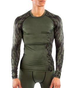 Vêtement de protection contre les UV PF 50+ personnalisé en gros, pour la plongée, la natation, manches longues, rash guard pour hommes, qualité supérieure, OEM personnalisé - Product Image 1