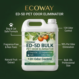น้ำยาขจัดกลิ่นสัตว์เลี้ยงสูตรธรรมชาติ ED-5D |   น้ำยาดับกลิ่นสารสกัดจากผลไม้สำหรับสุนัขและแมว |   ปราศจากน้ำหอม 12 ชั่วโมง |   ไต้หวัน |   ขนาดใหญ่ 20 ลิตร - Product Image 3