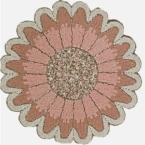 Premium Seed Beads Beaded Embroidery <b>Placemats</b> For Home Use Artistic Seed Beads Embroidery <b>Placemats</b> With Handmade Finish - Product Image 4