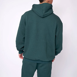 เสื้อฮู้ดผ้าฝ้ายถักหนาไซส์ใหญ่พิเศษสำหรับผู้ชาย - Product Image 2