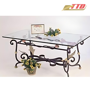 Table basse et chaises en fer fabriquées à la main sièges d'extérieur artistiques pour jardin ou porche fabriqués au Vietnam du Vietnam - Product Image 6