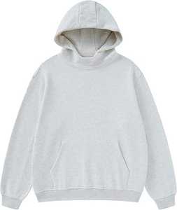 Nouveau sweat-shirt en molleton mélangé de coton surdimensionné pour hommes pull à capuche solide sweat à capuche classique thermique pour l'hiver - Product Image 5