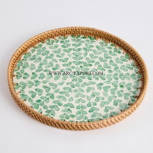 Premium New Fancy Food Serving <b>Trays</b> Superior Quality <b>Round</b> Shape Home Dinnerware Dining <b>Table</b> Food and Dessert <b>Trays</b> for Sale - Product Image 4