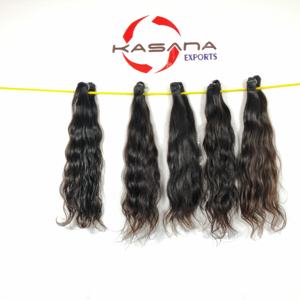 Venta al por mayor 100% Extensiones de cabello humano de color natural vietnamita tejido para mujeres negras Estilos ondulados y rizados Tipo de cabello indio - Product Image 4