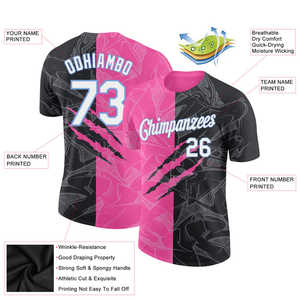 เสื้อยืดผ้าโพลีเอสเตอร์/ ผ้าฝ้ายโพลีเอสเตอร์/ ผ้าถักแบบปกติทรงพอดีตัวสำหรับกีฬาวิ่งขนาดพลัสไซส์ - Product Image 3