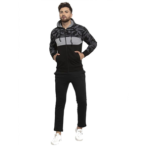 Prix bas, design camouflage, respirant, nouveau design, survêtement pour homme, fermeture éclair intégrale, ensemble sweat-shirt deux pièces pour homme - Product Image 1