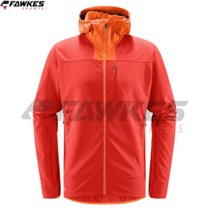 Chaqueta de carcasa blanda para hombre con logotipo impreso con cremallera completa, fabricante OEM, chaqueta deportiva a prueba de viento de carcasa blanda a la venta - Product Image 4