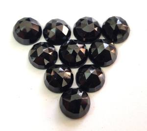 สปินเนลสีดำธรรมชาติสีดำทรงกลมดอกกุหลาบตัดขนาด3มม. ทรงหลวม - Product Image 4