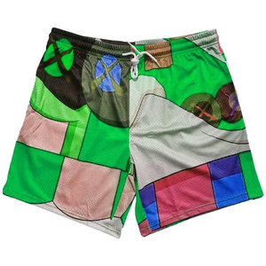 Pantalones Cortos de Baloncesto 100% Malla para Adultos, Precio al por Mayor, Estampados con Bordado 3D, Transpirables, de Secado Rápido, para Entrenamiento Deportivo - Product Image 4