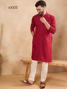 Nouveau 2024 dernière tenue de créateur à feuilles persistantes meilleures viscos rayonne Kurta avec broderie lourde avec un travail de séquence fantaisie exportateur indien - Product Image 3