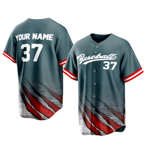Venta Caliente, Camisetas de Béisbol Personalizadas de Alta Calidad para Hombre, Uniformes con Pantalones Cortos Personalizados con Técnica de Sublimación - Product Image 3