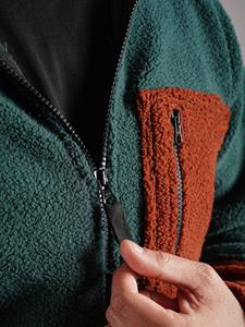 Chaqueta de invierno Sherpa Chaqueta de lana Calor Suave Comodidad Transpirable Cremallera completa Doble bolsillo Sherpa Chaqueta de lana - Product Image 3