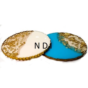 Ensemble de 4 sous-verres en résine de style nouveau pour la cuisine, articles de restauration, sous-verres en forme personnalisée, articles d'utilisation - Product Image 2