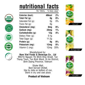 Jus de fruits d'ananas naturel et biologique enrichi en vitamines 325ml OEM ODM Marque privée Vente en gros Fabricant de boissons non alcoolisées - Product Image 3