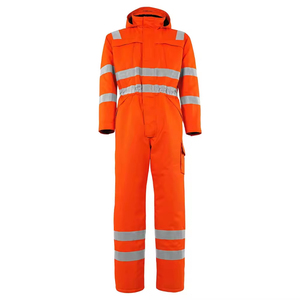 OEM Direct Factory Supply Work wear Safety Coverall with Long Reflective Sleeves Fireproof and <b>Water</b>-<b>Proof</b> Nylon <b>Material</b> - Product Image 1
