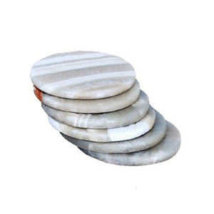 Sous-verre en marbre de qualité supérieure, artisanal indien, pour la décoration de table, la maison et la cuisine, sous-verre décoratif à vendre, fabriqué en Inde - Product Image 1