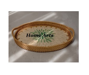 Plateau à thé et à café en acier inoxydable au design simple, taille personnalisée, forme rectangulaire, plateau à desserts et à en-cas à vendre - Product Image 4