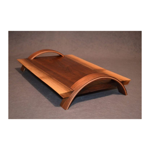 Plateau de service rond en bois de manguier naturel pour la cuisine et la maison Plateau de service alimentaire pour les fournitures de restaurant et d'hôtel - Product Image 3