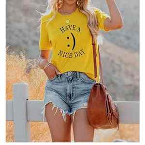 Camiseta Personalizada de Manga Corta y Cuello Redondo para Mujer, de Alta Calidad, Moda Unisex, Ropa Casual de Calle - Product Image 3