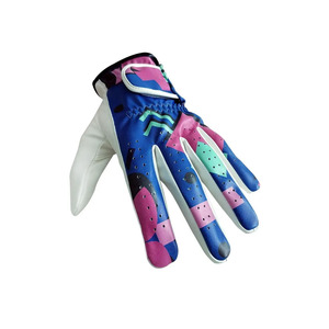 Customizable Breathable Hand Grips Full Finger Golf Gloves Premium Quality Cabretta Leather for Outdoor Sports Sublimated - Product Image 2