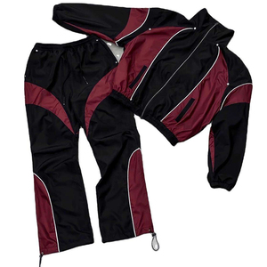 Conjunto deportivo de 2 piezas para hombre, cortavientos ligero con forro de malla. - Product Image 1