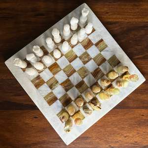 Heritage Traditional Marble <b>Chess</b> <b>Table</b> Waterproof Home Furniture for Luxury Living Room Bedroom or Home Office Use - Product Image 6