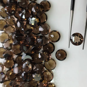 Cuarzo Ahumado Natural de 7MM, Corte Brillante Redondo, Gema Suelta de la Mejor Calidad para la Fabricación de Joyas - Product Image 1