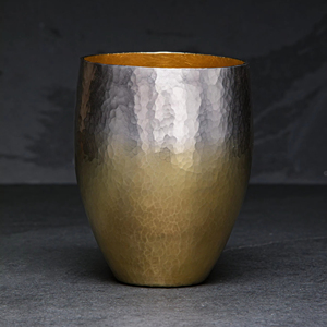 New Selling Brass <b>Metal</b> <b>Tumbler</b> 2 Shades of Color Drinking Water - Product Image 1