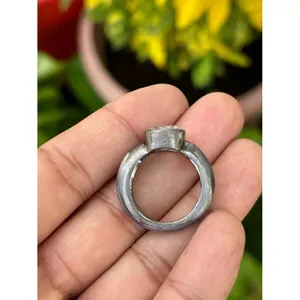 Bague en argent sterling 925 avec quartz rose taille coussin, faite à la main, fournisseur de bijoux en gros - Product Image 6