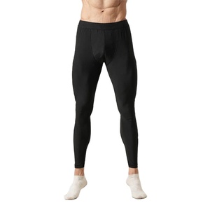 Men Compression Tights 100% Cotton Full Length High Stretch Gym Running <b>Training</b> Leggings Quick Dry Moisture Wicking - Product Image 1