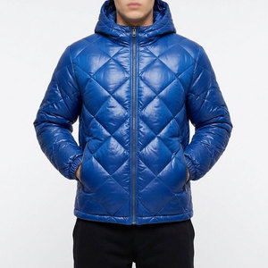 Chaqueta Acolchada Gruesa y Brillante para Hombre, Chaqueta Bomber Impermeable con Capucha, Chaqueta de Plumón de Invierno, Personalizada OEM/ODM - Product Image 1