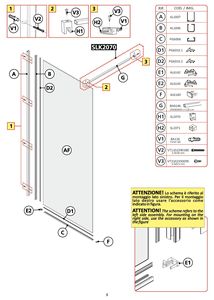 Porte de douche rectangle fixe en aluminium de 6mm en verre trempé moderne sans cadre pour la maison hôtel villa salle de bain - Product Image 6