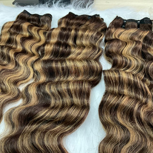 Meilleurs vendeurs de cheveux bruts vietnamiens en gros Extension de paquets de cheveux humains vierges Remy Hair Deep Wave - Product Image 4