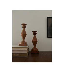 Distressed wood <b>candle</b> <b>holder</b> with artisanal flair perfect for rustic bedrooms cozy lounges and meditation spaces - Product Image 4