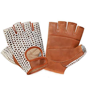 New Cycling Gloves Manufacturer Athletic 100% Breathable Gloves for <b>Shorts</b> Finger custom Vintage Leather Cycling Gloves - Product Image 3