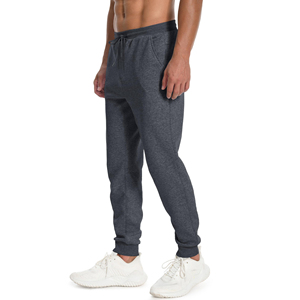 Haute qualité broderie Logo hommes couleur unie lâche respirant droit décontracté sport pantalon hommes pantalon droit incurvé rayé - Product Image 3