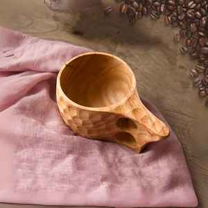 Taza Kuksa de madera hecha a mano personalizada para regalos personales y uso al aire libre - Product Image 3