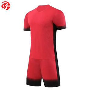 Saison d'été Sublimation complète Vêtements de football Uniforme Adultes Découpe automatisée Chemises et hauts Vêtements de football Maillot de football - Product Image 2