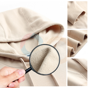 Jersey de algodón 100 de alta calidad para hombre, sudaderas con capucha personalizadas lisas, sudaderas con capucha bordadas con estampado en blanco - Product Image 3