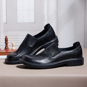 Chaussures Oxford en cuir de vachette pleine fleur avec talon amorti et design antidérapant, chaussures habillées pour hommes, chaussures en cuir - Product Image 5