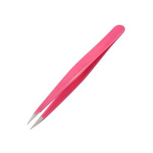Pinzas para Volumen de Pestañas de Grado Quirúrgico, Punta Puntiaguda, Color Rosa, Recubiertas de Acero Inoxidable, para Uso en Casa y en Salones - Product Image 3