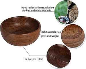 Finition naturelle La finition à l'huile végétale sans danger pour les aliments scellée à la main est cruciale pour protéger le bois et améliorer sa couleur. - Product Image 2