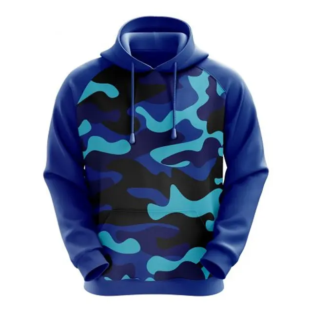 Hoodie desain Fashion baru pria Hoodie Camo kasual cetak Logo kustom hoodie olahraga desainer tersublimasi