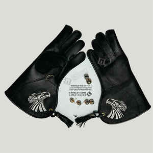 Nouveaux gants de fauconnerie en cuir véritable personnalisés, imperméables, légers en carbone, durables, piège à oiseaux, piège à aigle forestier, piège à animaux, tailles personnalisées - Product Image 5