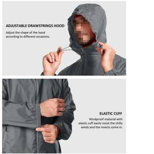 Veste de pluie légère et pliable pour homme, pour le camping d'hiver et les activités de plein air, fermeture éclair, respirante, imperméable, OEM - Product Image 2
