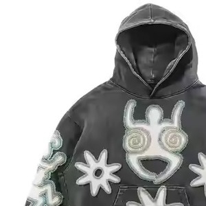 Nueva llegada sudaderas con capucha para hombre con elegante diseño desgastado tela transpirable de secado rápido para un rendimiento cómodo durante todo el día para el invierno - Product Image 5